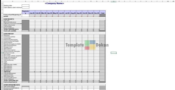 Small Business Cash Flow Projection